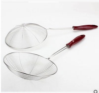 不锈钢捞勺漏勺厨房捞饺子面条的勺子14CM不锈钢线型漏壳2086