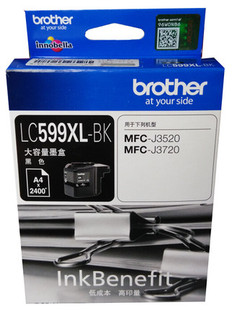 原装兄弟墨盒LC599XL-BK黑色 LC595XL-C/M/Y彩色J3720 J3520墨盒