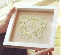 DMC十字绣套件新款客厅卧室3D珠绣刺绣结婚纪念绿色的心精准印花