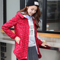 2015新款冬装外套韩版修身显瘦初高中学生中长款修身加绒加厚棉衣