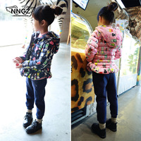 女童短款保暖棉衣棉袄2015冬季韩版棉服儿童连帽拉链加厚棉外套