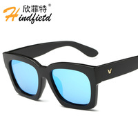 新款V字韩版太阳镜2110 个性反光眼镜 彩膜明星款太阳镜 潮流墨镜