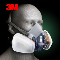 3M6200防毒面具七件套化工防毒口罩喷漆专用防护面罩防尘甲醛农药