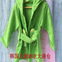 韩国和服式浴袍/婴儿浴巾宝宝带帽浴衣新生儿用品竹纤维超柔 包邮