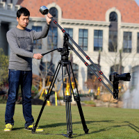 缔杰 碳纤维单反摄影摄像机小摇臂 5D2单反婚庆DV微电影便携摇臂