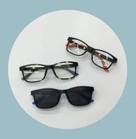 新款包邮超轻TR90大方框近视眼镜框架偏光司机墨镜二合一夹片防晒