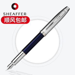 Sheaffer/犀飞利钢笔 100半透蓝珐琅墨水笔（F尖）礼品笔礼盒装