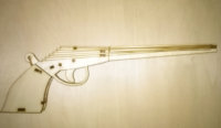 皮筋枪 枪模型 6连发第四款皮筋枪 玩具枪 拼装模型 木质模型