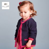 正品2016春秋装女宝宝纯棉长袖针织开衫婴儿单排扣毛衣外套1-5岁