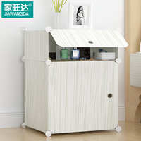 家旺达简易床头柜简约现代儿童衣柜创意塑料储物收纳床头小柜子