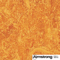 进口Armstrong阿姆斯壮美奥亚麻油地板132-073橙柔儿童环保亚麻油