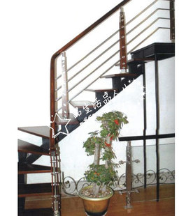 厂家直销 时尚现代风格楼梯 室内楼梯 复式楼梯 钢木楼梯