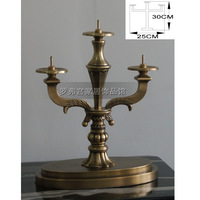 全铜纯铜蜡烛烛台欧式浪漫欧式烛台摆件创意奢华别墅饰品怀旧复古