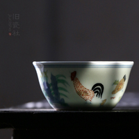 景德镇手绘仿古大明成化制斗彩鸡缸杯拍卖2.8亿功夫品茗杯茶杯