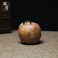 【陶魂】正品宜兴紫砂壶苹果茶宠精品摆件雕塑工艺品