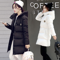 2015冬季中长款棉衣女韩版女装加厚修身棉袄带帽宽松大码棉服外套