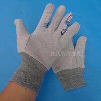 杂色绒布手套 加厚隔热耐磨棉布作业劳保防护工作手套 批发