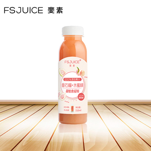 斐素fsjuice100%NFC鲜榨纯番石榴水蜜桃果汁310ml