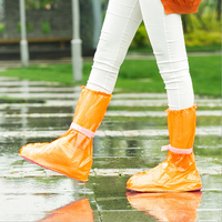 防雨鞋套 加厚雨天高筒时尚男女雨鞋套防滑防水加厚底耐磨