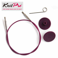 Knitpro 可拆卸环针紫色针绳针扣原装编织套装工具毛衣针多规格