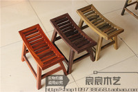 明清古典实木仿古凳子 红木换鞋凳绿檀木矮凳小板凳弯月凳特价
