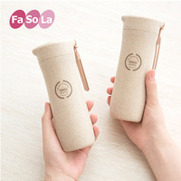 FaSoLa小麦纤维环保水杯创意学生简约随手杯便携防漏耐摔随行杯子