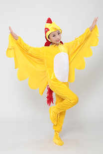 2016元旦圣诞卡通小猴子演出服儿童动物表演服金丝猴小鸡演出服
