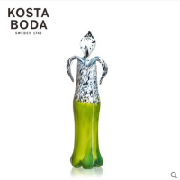 Kosta Boda My Wide Life Atomic兰花水晶玻璃家居装饰摆件花瓶
