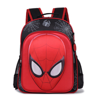 3D立体新款蜘蛛侠小学生1至3年级男书包双肩护脊背包