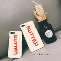 简约butter黄油苹果6手机壳个性潮字母iphone6plus手机壳磨砂硬壳