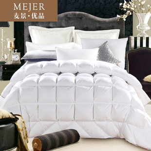 正品羽绒被95白鹅绒冬被加厚 法式保暖被子被芯酒店高档床上用品