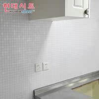 韩国PVC白色环保自粘墙纸 厨房浴室卫生间防水墙贴马赛克壁纸贴纸