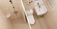 bu1116一体防水底盘、整体浴室 整体卫生间 整体浴室 smc卫浴
