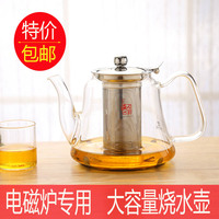 耐热玻璃茶壶泡茶壶电磁炉电陶炉专用壶家用烧水壶套装不锈钢过滤