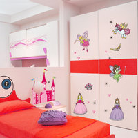 儿童房可爱公主城堡墙贴卧室床头装饰贴画女孩房间衣柜壁橱贴纸画
