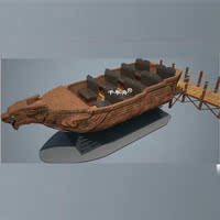 3D4D影院影视木船 仿古道具木船 龙舟 船型家具 装饰景观木船定制