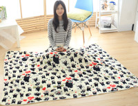 熊本熊夏季 办公室 午睡毯盖毯毛毯熊本床单毯子 毯子夏 盖毯