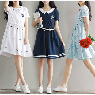 17夏装12-14少女装13高初中学生15岁女孩16韩版连衣裙18公主裙子