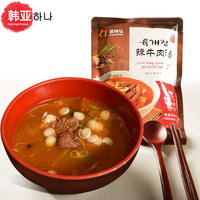 爱味弘出口韩国速食辣牛肉汤食材加热即食牛肉汤450g