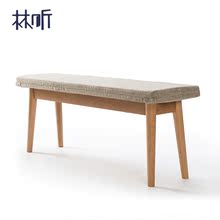 现代简约实木长凳 住宅家具餐厅长板凳餐凳北欧家用长凳休闲凳子