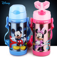Disney/迪士尼5672儿童吸管保温杯学生不锈钢水杯宝宝水壶水瓶邮