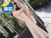 连衣裙春秋款2017新款时尚韩版女装中长修身显瘦包臀短袖针织套装