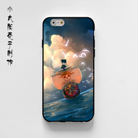 新款包邮海盗船插画iphone7plus手机壳6plus苹果6 6s i5s个性硬壳