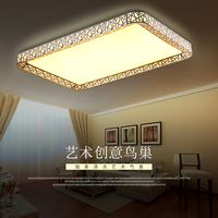 LED吸顶灯鸟巢长方形简约现代大气家用客厅卧室餐厅厨房书房灯具