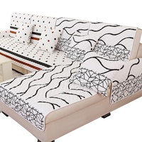 欧式布艺沙发垫组合沙发定制现代简约四季通用防滑皮质沙发套罩巾