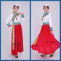 云南丽江纳西族少数民族服装女 彝族瑶族少数民族风舞蹈服演出服