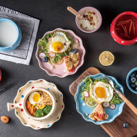 碗碟套装家用日式餐具碗盘套装盘子创意碗筷波点套装两人食套装