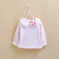 包邮加绒打底衫0-1-2-3-4岁女宝宝加绒打底衫加厚女童婴儿保暖T恤