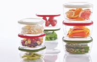 日本代购HARIO 密封罐保鲜盒 耐热玻璃可微波炉加热 质量安全进口