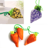水果外形环保购物袋 葡萄菠萝萝卜折叠收纳袋 草莓袋 可印logo